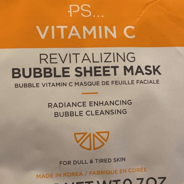 photo of PS... Revitalizing bubble sheet mask shared by @giulia1995 on  30 Jul 2022 - review