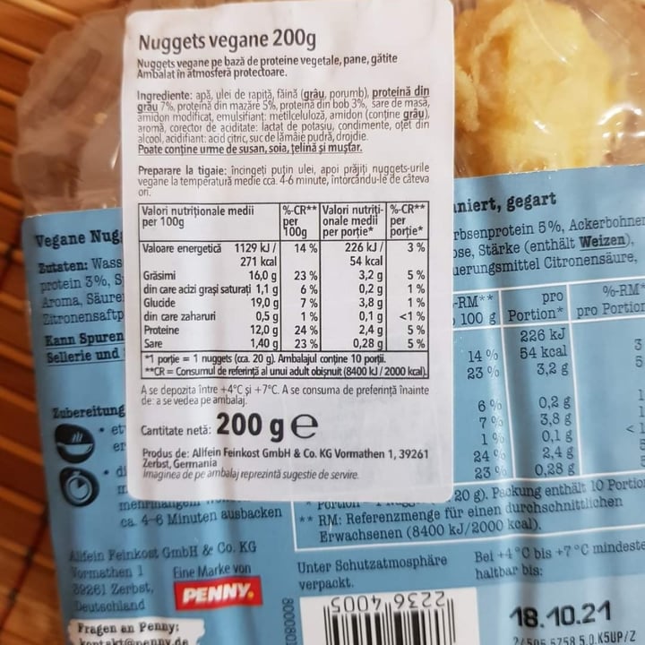 review photo of Food For Life Pea Nuggets shared by @spiruline on 29 Nov 2021 - review