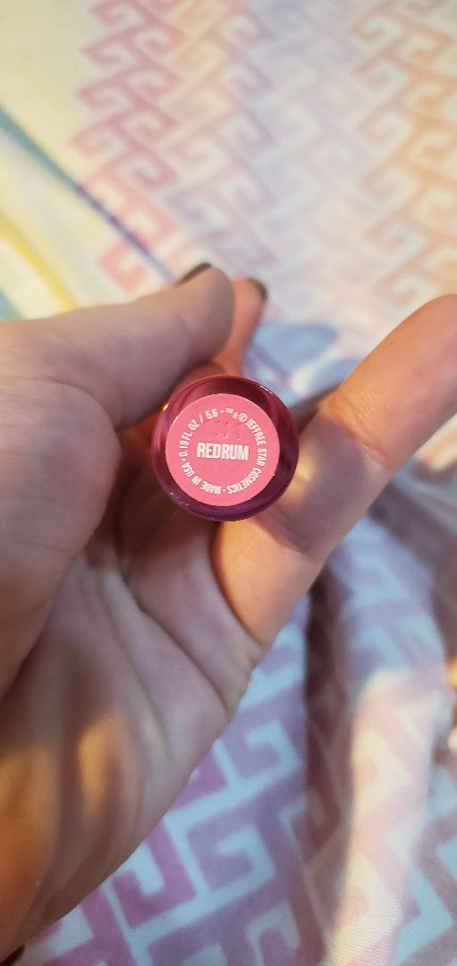 photo of Jeffree Star Cosmetics Velour Liquid Lipstick (Redrum) shared by @marea707 on  05 Jan 2020 - review