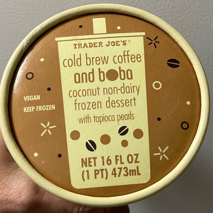 photo of Trader Joe's Cold Brew Coffee and Boba Non-Dairy Frozen Dessert shared by @triciaa on  14 Jul 2022 - review