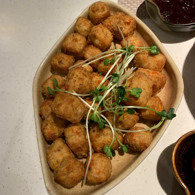 菜肴“fried baby tofu”的照片