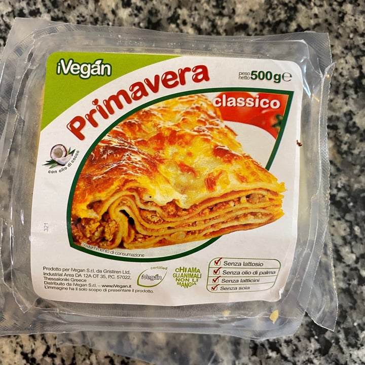 photo of Ivegan Primavera classico shared by @asmaticaveg on  07 Apr 2021 - review