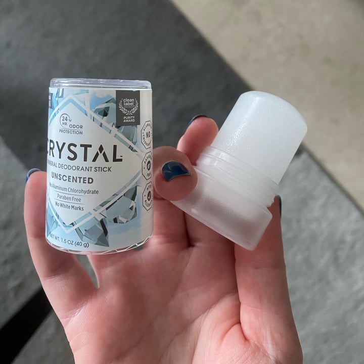 photo of CRYSTAL  Mineral Deodorant Stick - Unscented shared by @hellojess on  12 Apr 2022 - review