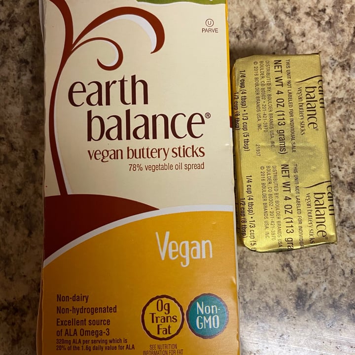 photo of Earth Balance Vegan Buttery Sticks shared by @vegansattva on  10 Mar 2021 - review