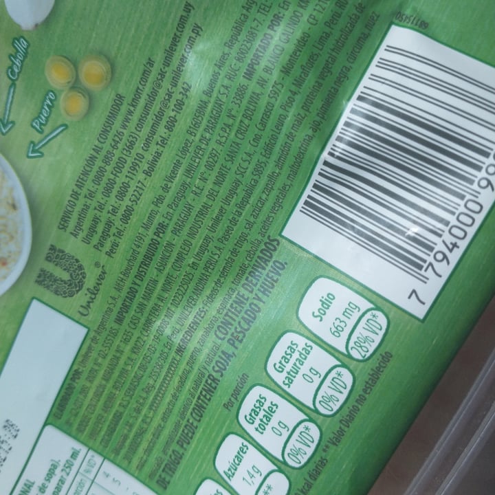 photo of Knorr Sopa familiar de vegetales con fideos de letras shared by @funebrera420 on  06 Jan 2021 - review