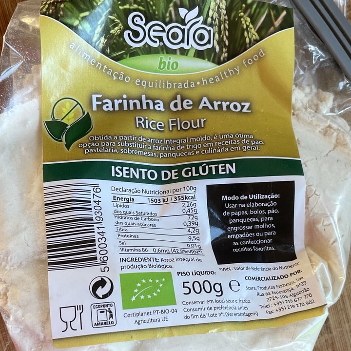 photo of Farinha De Arroz Farinha De Arroz Bio shared by @dianatrindade on  10 May 2022 - review