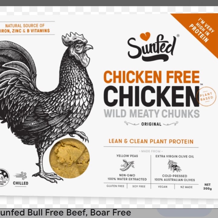 photo of Sunfed Sunfed® Chicken Free Chicken™ Wild Meaty Chunks shared by @jasmano on  06 Oct 2021 - review