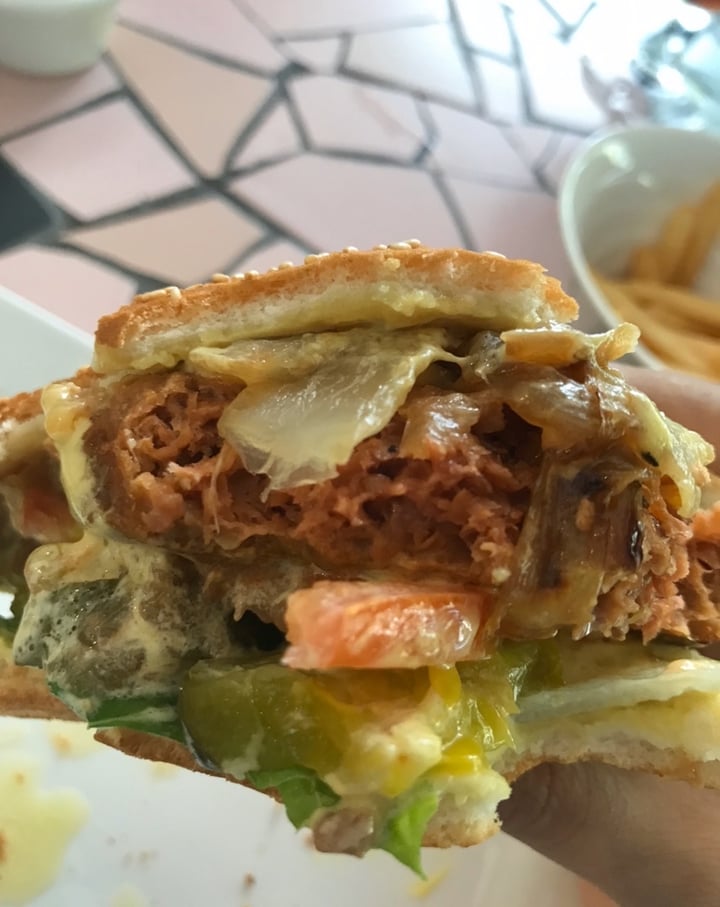 photo of Original Sin Mediterranean Restaurant O.S Burger (Beyond Burger patty) shared by @arpitpandey on  21 Nov 2019 - review