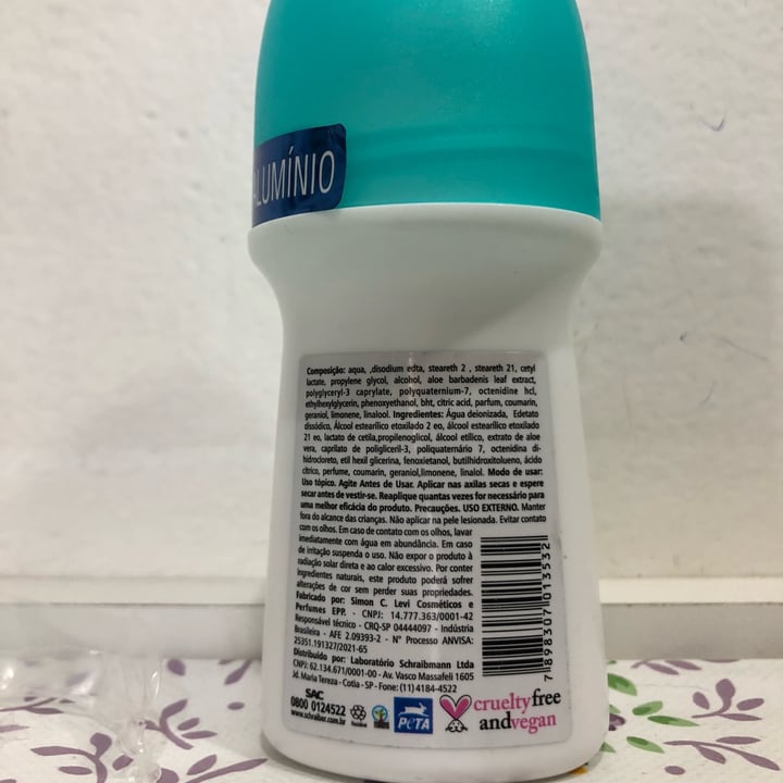 review photo of schraiber Desodorante Roll-on Sem Perfume shared by @linatt on 19 Jun 2022 - review