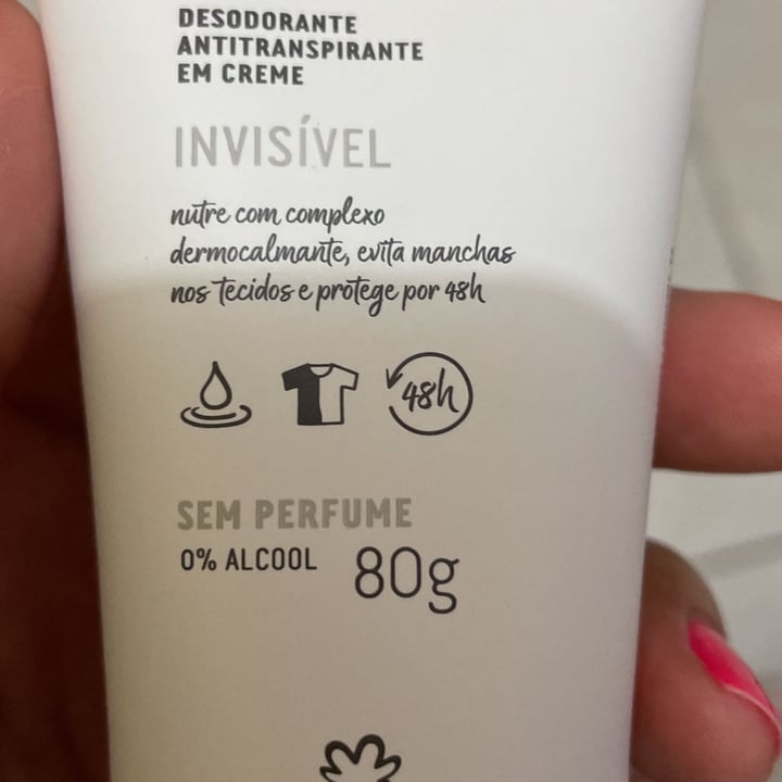photo of Natura Desodorante Antitranspirante Em Creme Sem Perfume shared by @wivia on  27 Oct 2022 - review