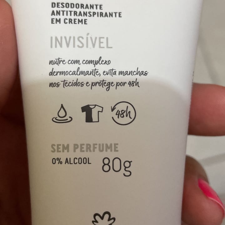 review photo of Natura Desodorante Antitranspirante Em Creme Sem Perfume shared by @wivia on 27 Oct 2022 - review