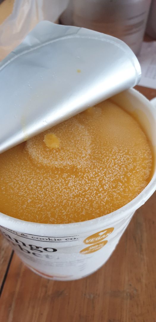 review photo of The Ice Cream & Cookie Co Mango Sorbet shared by @j1ngy1 on 04 Jun 2020 - review