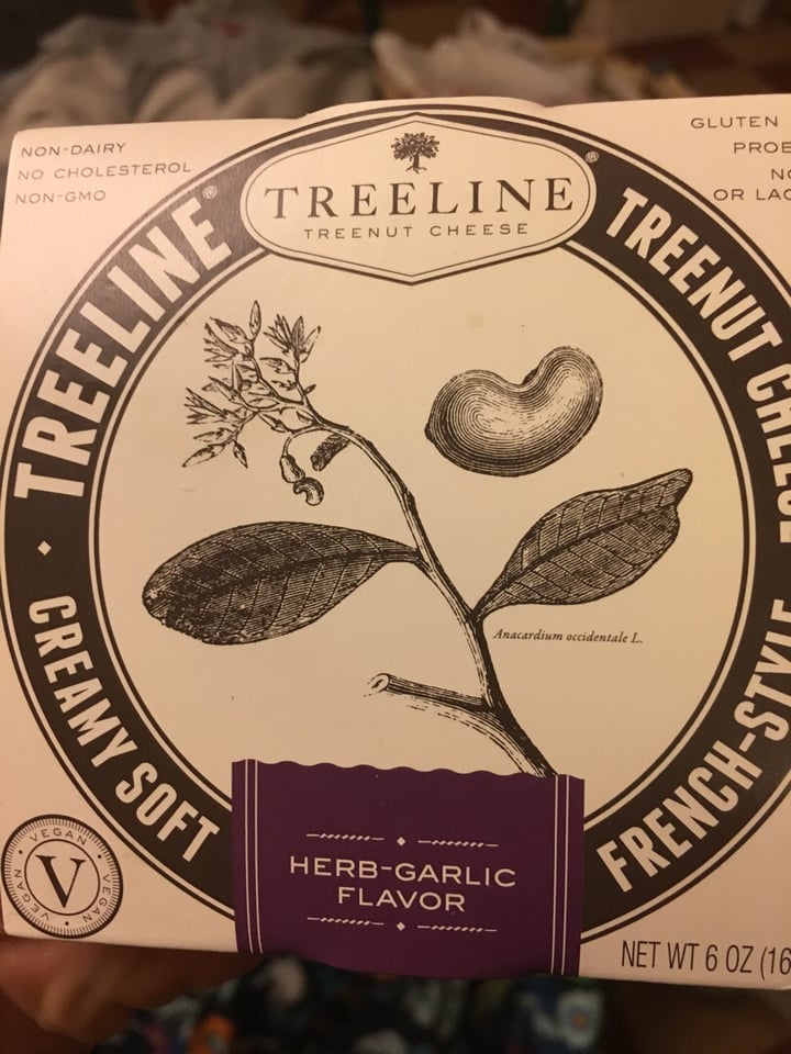 photo of Treeline Cheese Herb Garlic French Style Treenut Cheese shared by @katiewink on  15 Sep 2018 - review