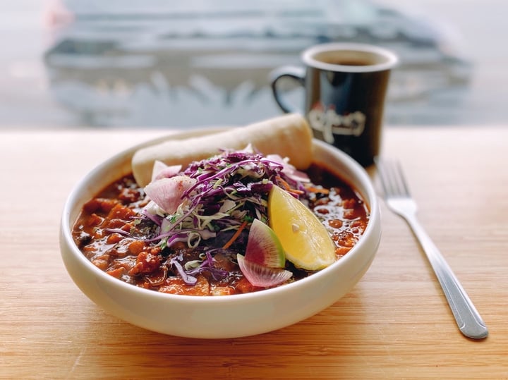 review photo of Juicy Brew JB Pozole Rojo shared by @devynfields on 12 Jan 2020 - review