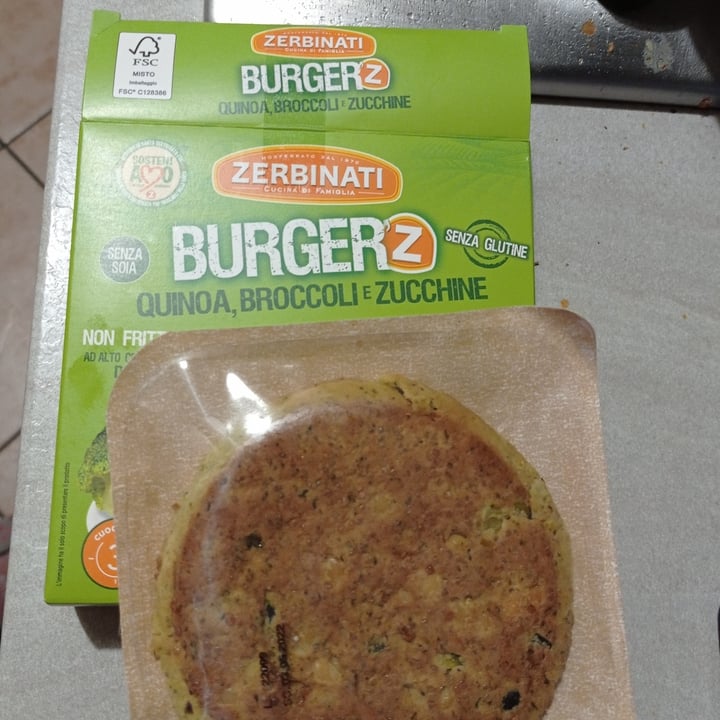 photo of Zerbinati Burger'Z Quinoa, Broccoli e Zucchine shared by @alessandraplus on  24 Apr 2022 - review
