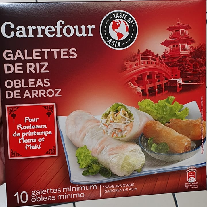 photo of Carrefour Obleas de arroz shared by @mariencd on  18 Oct 2020 - review