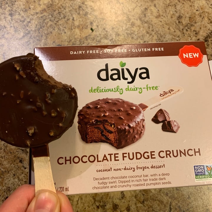 photo of Daiya Chocolate Fudge Crunch Coconut non-dairy Frozen Dessert shared by @beesknees on  23 Nov 2020 - review
