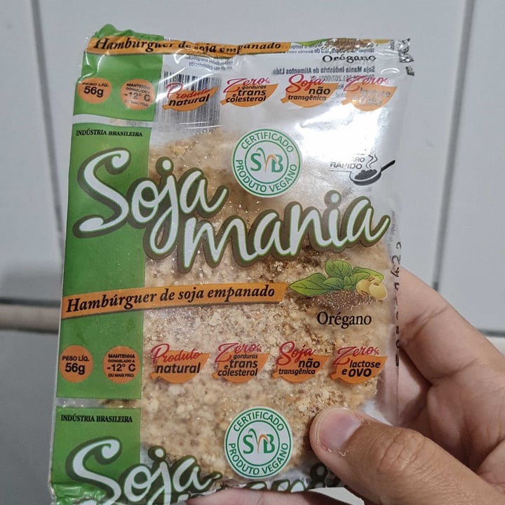 photo of Soja Mania Hambúrguer  de Soja Empanado Oregano shared by @thiagogarcia on  29 May 2022 - review