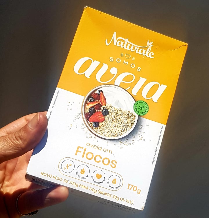 photo of Naturale Aveia Em Flocos shared by @maxguitarvegan on  02 May 2022 - review
