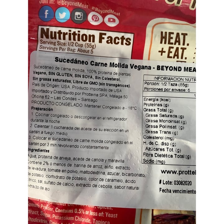 photo of Beyond Meat Beyond Beef Crumbles Beefy shared by @alechugavegan on  17 Mar 2020 - review