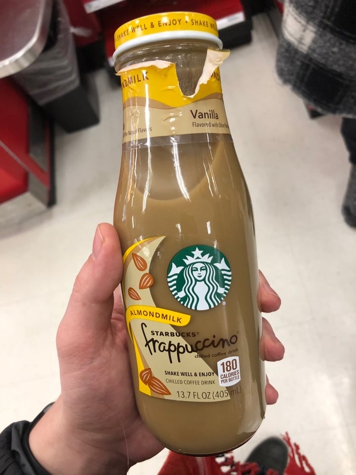 review photo of Starbucks Almond Frappuccino shared by @olivepet on 25 Feb 2020 - review