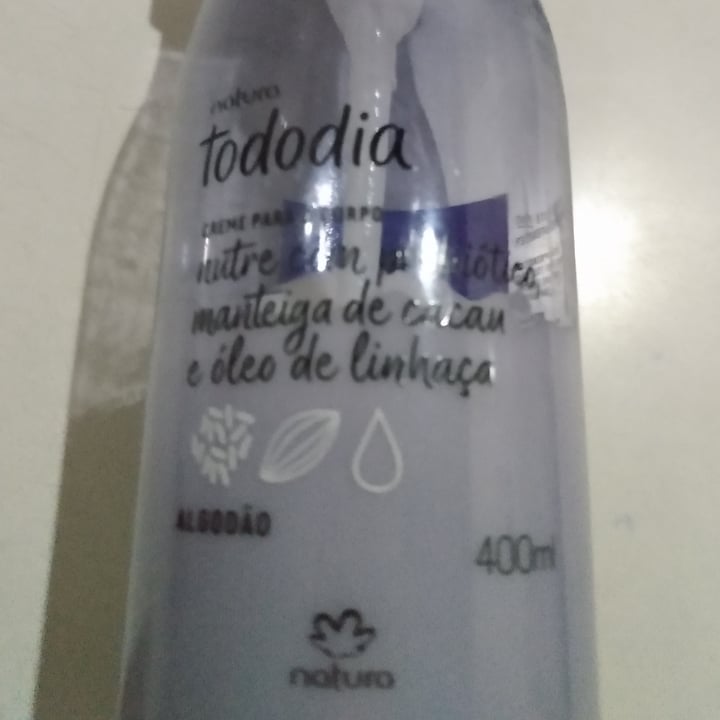 photo of Natura Tododia creme corporal algodão shared by @misoma on  14 May 2022 - review