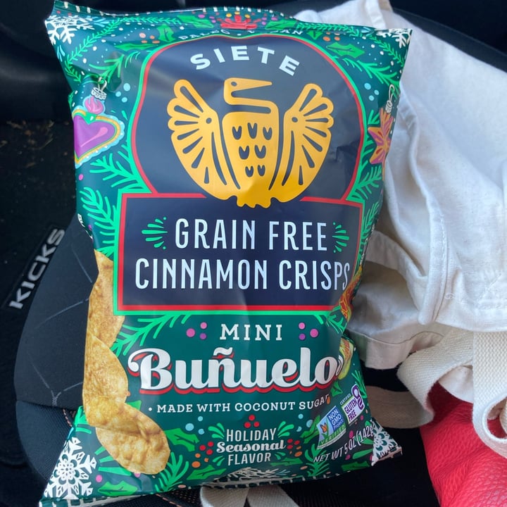 photo of Siete Family Foods Grain Free Mini Buñuelos shared by @uninterestingvegan on  24 Dec 2021 - review