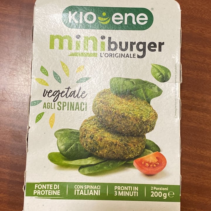 photo of Kioene Mini Burger Vegetale Agli Spinaci shared by @julieoutofjulie on  07 Apr 2022 - review