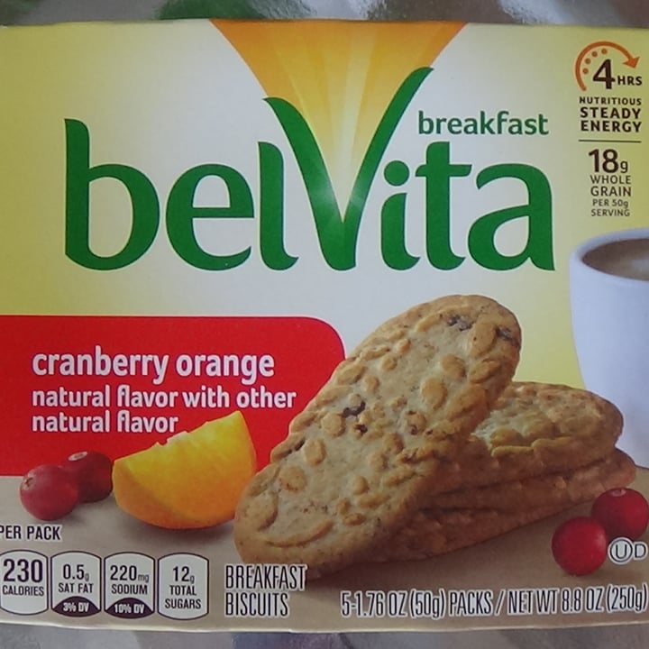 photo of belVita Cranberry Orange Breakfast Biscuits shared by @feelideal on  29 May 2021 - review