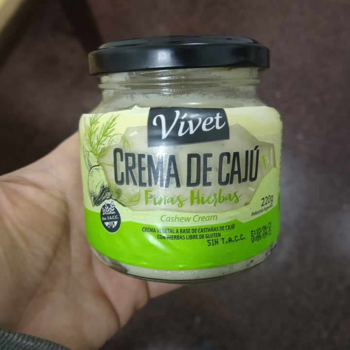 photo of Vívet Crema de Cajú Finas Hierbas shared by @pablonico on  12 Sep 2021 - review