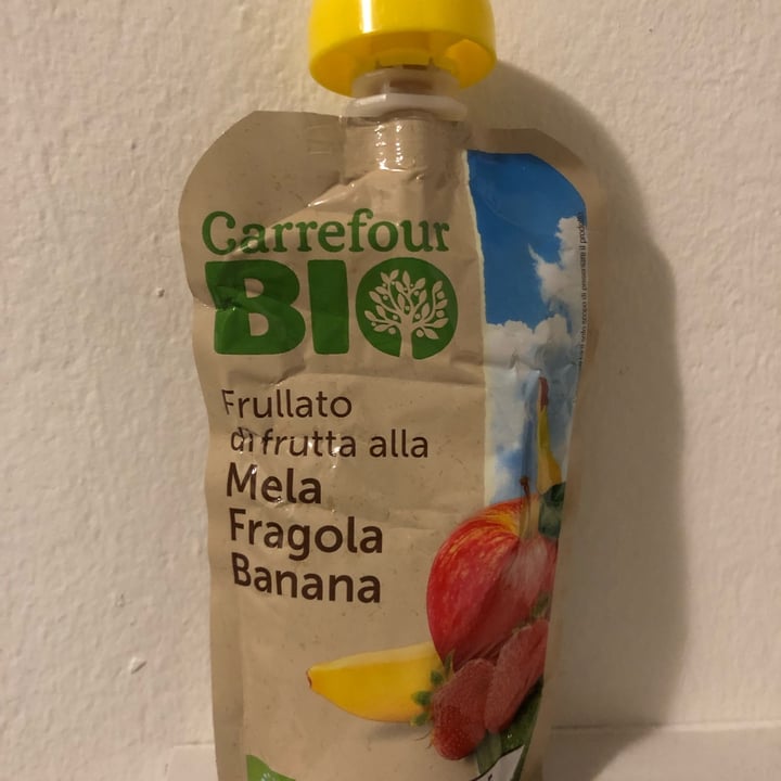 photo of Carrefour Bio Frullato di frutta alla mela fragola banana shared by @beatricevecchio on  23 Mar 2022 - review