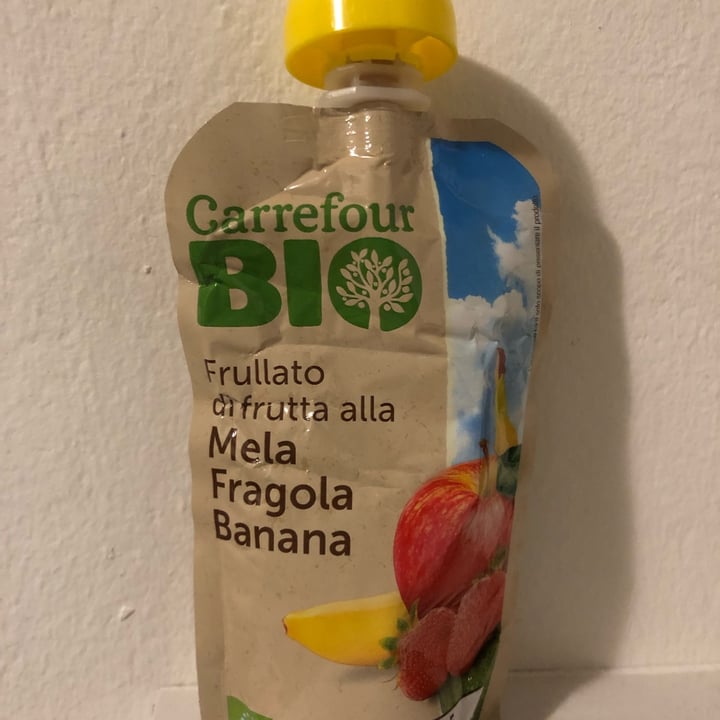 review photo of Carrefour Bio Frullato di frutta alla mela fragola banana shared by @beatricevecchio on 23 Mar 2022 - review
