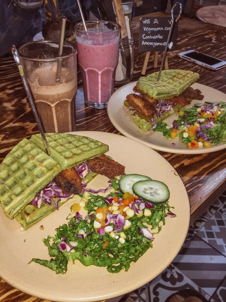photo of Vegamo MX Waffle Sandwich Chewbacca shared by @proteccionplaneta on  12 Dec 2019 - review