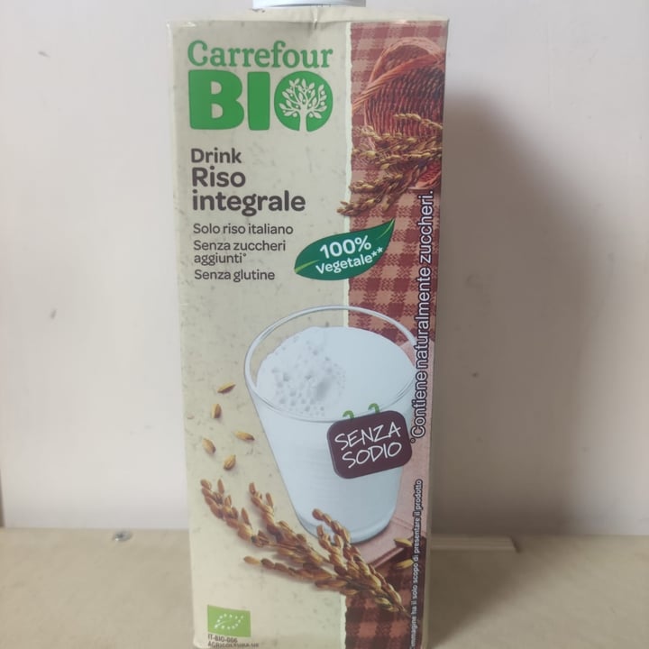 photo of Carrefour Bio Drink riso integrale shared by @antonellamarino on  15 May 2022 - review