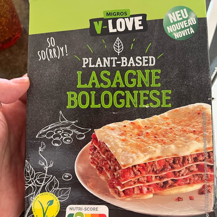 photo of Migros V-Love Plante-based Lasagne shared by @miland on  18 Apr 2022 - review