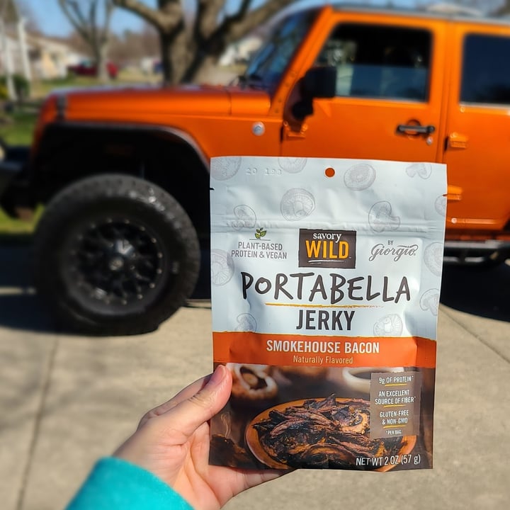 Savory Wild Portabella Jerky Smokehouse Bacon Review abillion