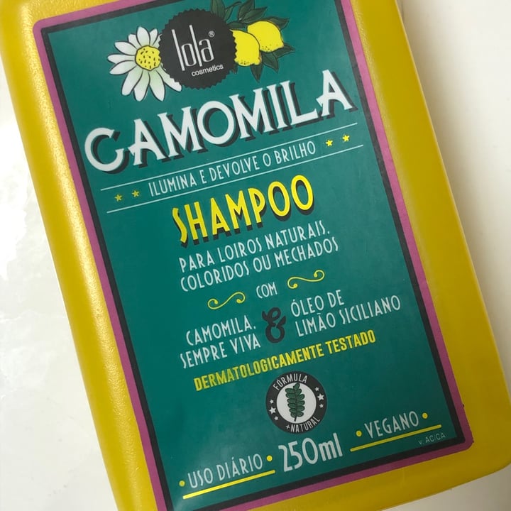 photo of Lola Cosmetics Camomila Shampoo shared by @camilamp on  30 Sep 2022 - review