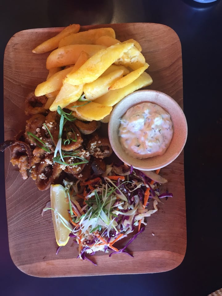 photo of Bamboo Plant Power - Plant Based Vegan Restaurant Calamari & Slaw shared by @herbivorecapetown on  20 Feb 2020 - review