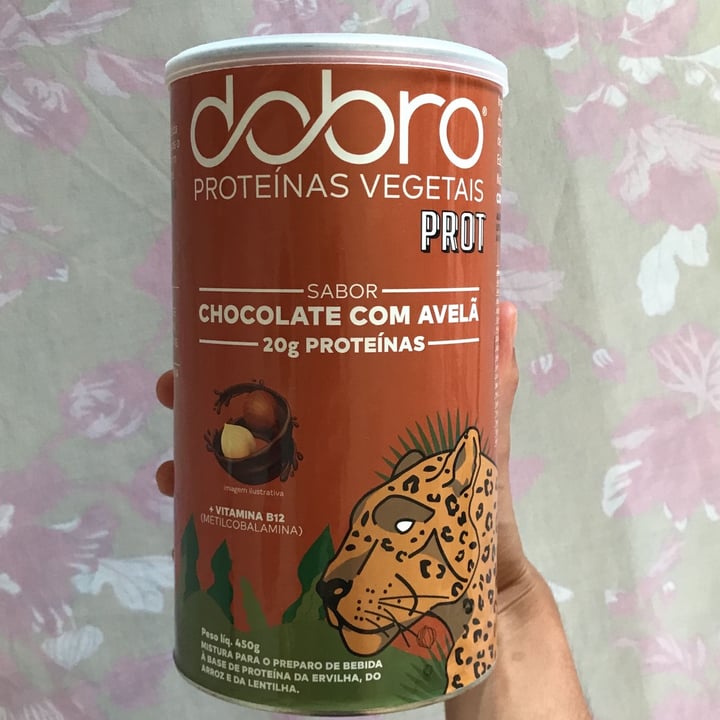 photo of Dobro Proteína vegetal sabor chocolate com avelã shared by @eloveg on  15 Dec 2021 - review