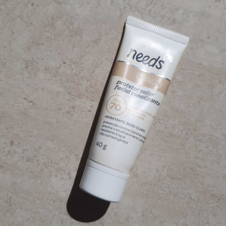 photo of Vegan by Needs Sunscreen/ Protetor Solar Facial tonalizante shared by @abvalentim on  10 Jul 2021 - review