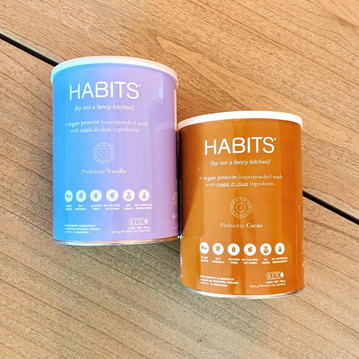 photo of Habits by Not a Fancy Kitchen Vegan Protein Vanilla shared by @mem on  31 May 2021 - review