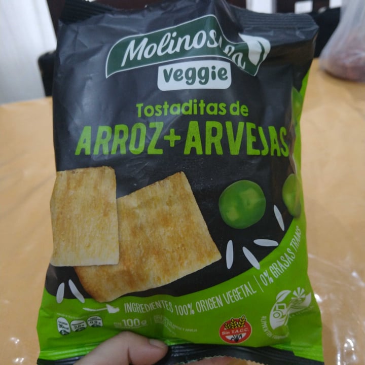 photo of Molinos Ala Tostaditas de arroz y arvejas shared by @daseve on  02 Nov 2021 - review