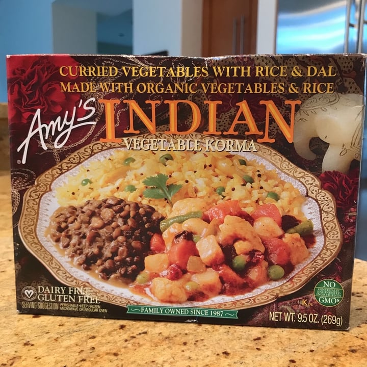 review photo of Amy’s Amy’s Indian Vegetable Korma shared by @jesshope on 20 Nov 2019 - review