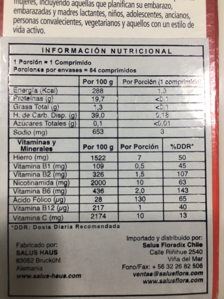 photo of Floradix Floradix Comprimidos Hierro+Vitaminas shared by @romiulloac on  20 Feb 2020 - review