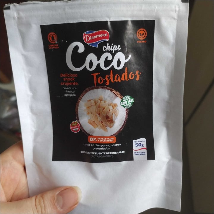 photo of Dicomere Chips de Coco shared by @thinkveggie on  19 Dec 2020 - review