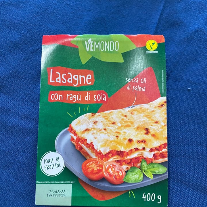 photo of Vemondo Vegan Lasagna shared by @dicosta on  01 Mar 2022 - review