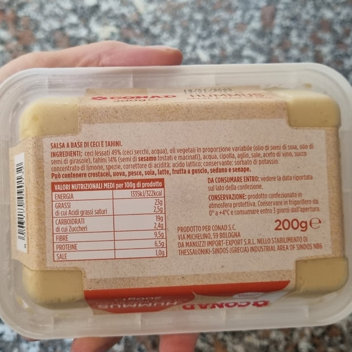review photo of Conad hummus salsa a base di ceci shared by @martaros on 16 Dec 2022 - review