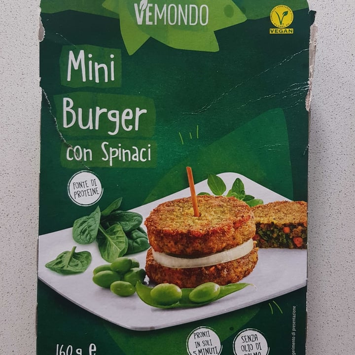 photo of Vemondo Mini burger con spinaci shared by @diana1385 on  31 Mar 2022 - review