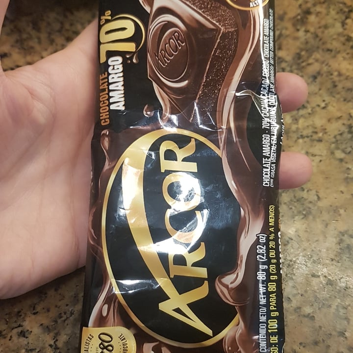 photo of Arcor Arcor 70% amargo shared by @pcunha on  20 Jul 2021 - review