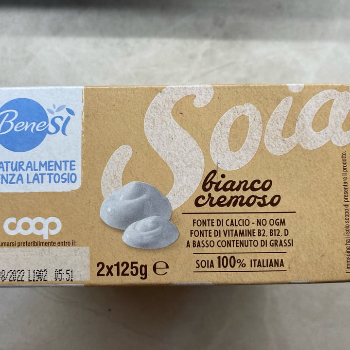 photo of Bene.Si coop yogurt alla soia shared by @frabenz on  26 Jul 2022 - review